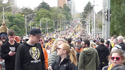 AFL Parade.The Crowd