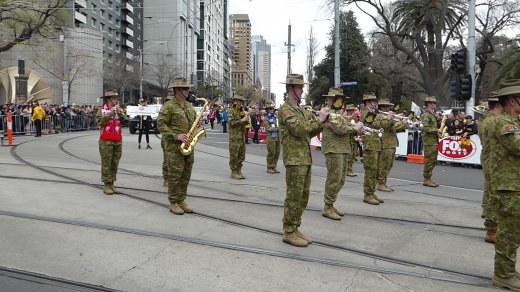 AFL Parade.Army Band