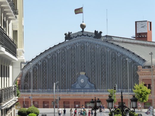 Atocha Train Station as seen from the Museo Reina Sofia