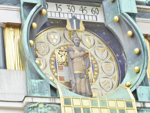 Der Anker Clock.Display at Noon - 1. Marcus Aurelius