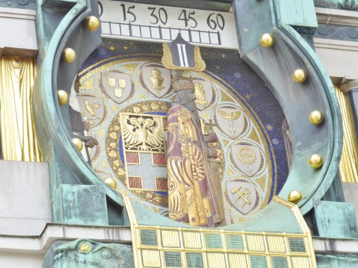 Der Anker Clock.Display at Noon - 2. Charles the Great