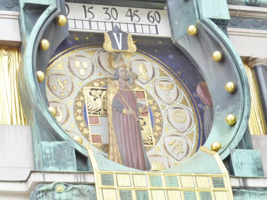 Der Anker Clock.Display at Noon - 5. Rudolph von Habsburg