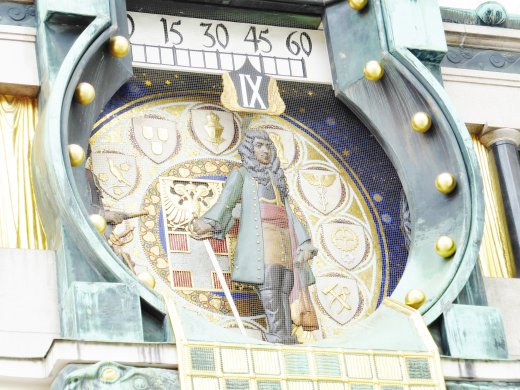 Der Anker Clock.Display at Noon - 9. Ernst Rudiger von Starhemberg