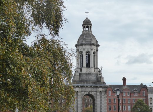 Trinity College - The Campanile Bell Tower in the Courtyard