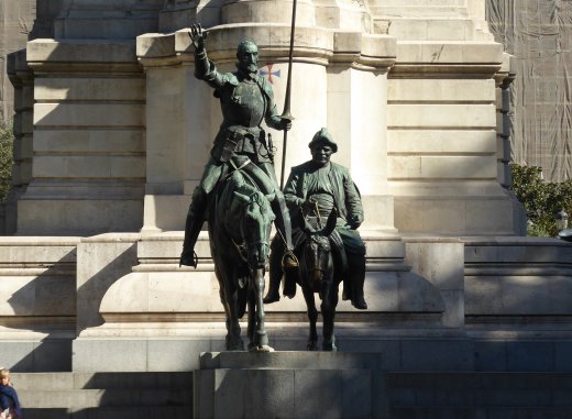 Monument to Cervantes - Don Quixoti & Sancho Panza